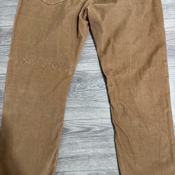 Banana Republic Men Khaki Corduroy 100% Pima Cotton  Straight Leg Pants Sz 36x34 - Picture 10 of 16